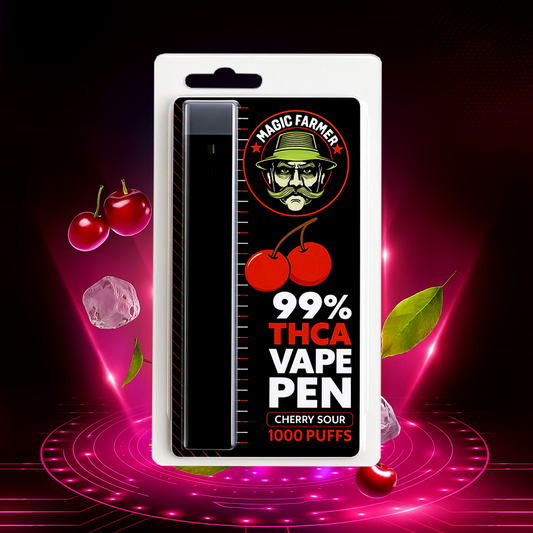 THC-A Vape  99% – Magic Farmers – Cherry Sour – 2ml